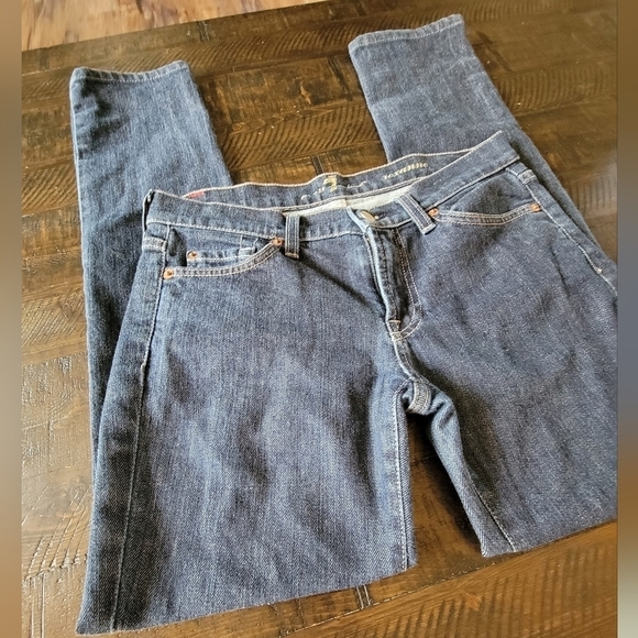 Women's 7 For All Mankind Roxanne Slim Fit Jeans in Medium Wash Blue Size 28 - Picture 15 of 15